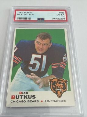 1969 Topps #139 Dick Butkus PSA 4 VG-EX Bears HOF
